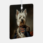 アドミラルウエストハイランドテリア メタルオーナメント (正面右)