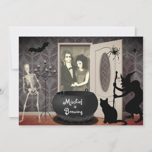アドユアフォトハウスハ幽霊のよく出るロウィーン招待状 招待状 (正面)