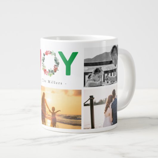 アドユーザー5フォトフローラジョイホリデーコーヒーマグ ジャンボコーヒーマグカップ (正面右)