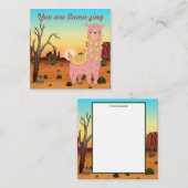 アドラブルカスタムズLLAMAラブカード ノートカード (正面/裏面)