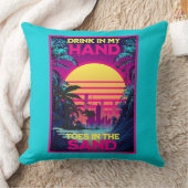 アドラブルシントウェーブベイパウェーブレトロトロピカル クッション (ブランケット)