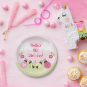 アドラブルラディバグ&フラワーズ紙プレート ペーパープレート (パーティー)