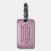 アドラム春エレガントフローラ ラゲッジタグ (裏面縦)