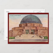 アドラープラネタリウム,シカゴ1933ヴィンテージ ポストカード (正面/裏面)