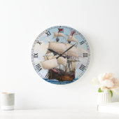 アドラー・フォン・リューベック船 – カスタム時計 ラージ壁時計 (ホーム)