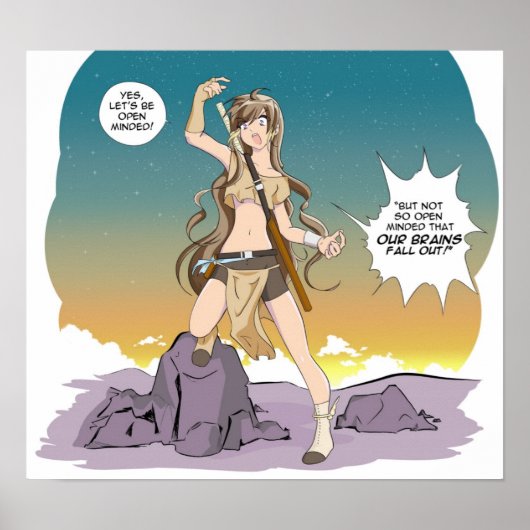 アドラ・ザール「オープン・マインドにしよう」 ポスター (正面)