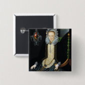 アドリアーナvan Nesse 1611年のポートレート 缶バッジ (正面&裏面)