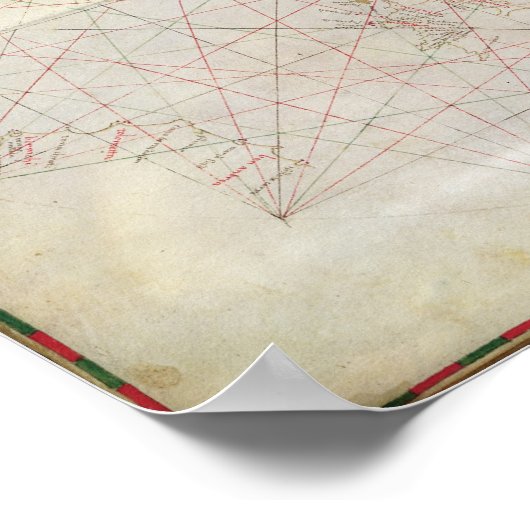 アドリア海の地図 ポスター (角)