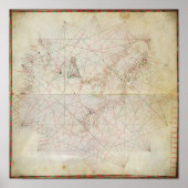 アドリア海の地図 ポスター (正面)