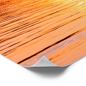 アドリア海の海の夕日の写真プリント。クロアチア ポスター (角)