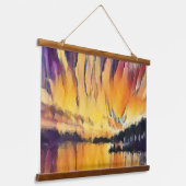 アドリア海の海岸芸術に関するスラチンの夕日 吊り下げ型タペストリー (傾斜あり)