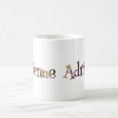 アドリエンヌのカラフルなおもしろい マグカップ (中央)