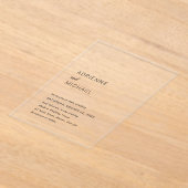 アドリシンプルンモダン結婚ヌ アクリル招待状 (レイダウン)