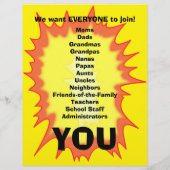 アドリブPTAフライヤー チラシ (裏面)