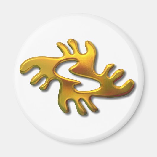 アドリンクラピース – 金ゴールド マグネット (正面)