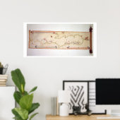 アドリ航海のア海のミニチュア地図， 1624 (parc) ポスター (ホームオフィス)