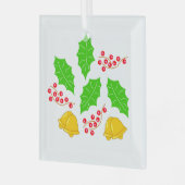 アドルノデクリスタルカドラドフェリズナビダッド ガラスオーナメント (正面左)