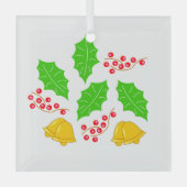 アドルノデクリスタルカドラドフェリズナビダッド ガラスオーナメント (正面)