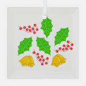 アドルノデクリスタルカドラドフェリズナビダッド ガラスオーナメント (裏面)