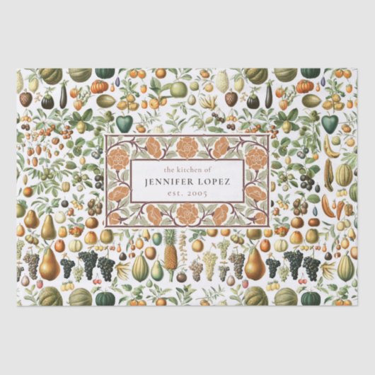 アドルフィミロフルーツパターンティッシュペーパー 薄葉紙 (正面)