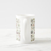 アドルフィミロベジタブルパターンボーン中国マグ ボーンチャイナマグカップ (裏面)