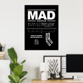 アドルフォ・スアレス・マドリード＝バラハス空港 MAD ポスター (ホームオフィス)
