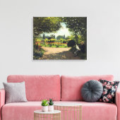 アドルフ読モネの庭 – クロード・モネ キャンバスプリント (インサイチュ (リビング))