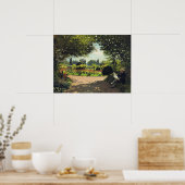 アドルフ読モネの庭 – クロード・モネ ポスター (キッチン)