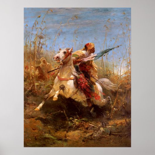 アドルフ・シュレイエ・アラブ戦士が起訴を指揮 ポスター (正面)