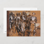 アドルフ・フォン・メンツェル防具室ファンタジーCC0095 ポストカード (正面/裏面)