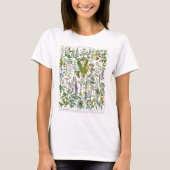 アドルフ・ミヨによる薬用植物と花 Tシャツ (正面)