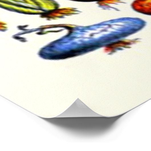 アドルフ・ミロ～野菜 ポスター (角)