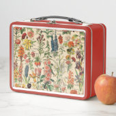 アドルフMillot著ヴィンテージの花 メタルランチボックス (インサイチュ)
