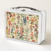 アドルフMillot著ヴィンテージの花 メタルランチボックス (正面)