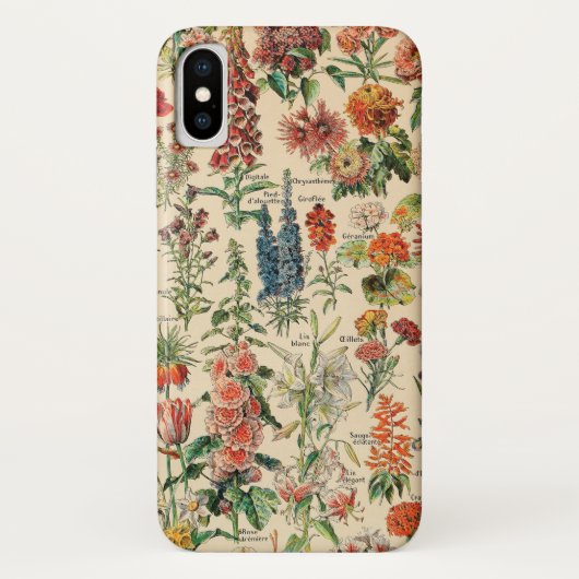アドルフMillot著ヴィンテージの花 Case-Mate iPhoneケース (裏面)