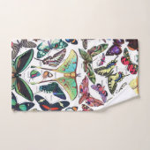 アドルフMillot "蝶" 3. バスタオルセット (ハンドタオル)