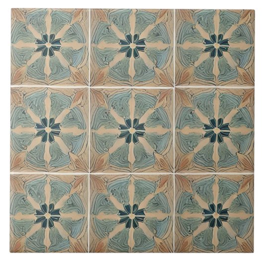 アドル伝統的シア陶磁器第6条 タイル (正面)