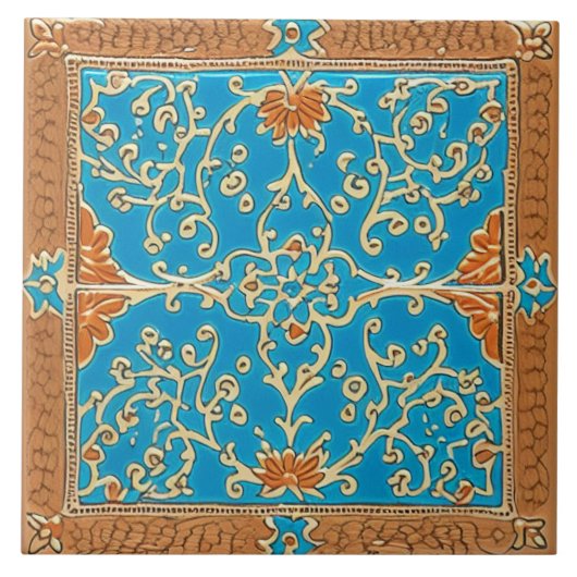 アドル伝統的ス陶磁芸術no 4 タイル (正面)
