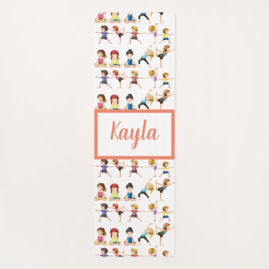 アドレイブルカスタムキッズがエクササイズ ヨガマット (裏面)