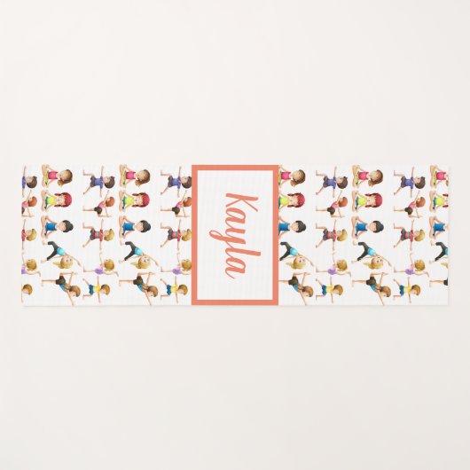 アドレイブルカスタムキッズがエクササイズ ヨガマット (正面(横))