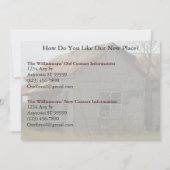 アドレスおもしろいカードのプライベートチェンジ来: Visit 案内状 (裏面)