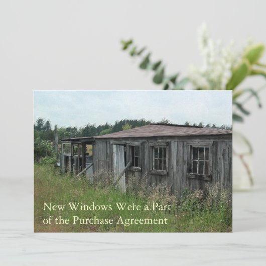 アドレスおもしろいカードのプライベート変更:新しいウィンドウ 案内状 (スタンド正面)