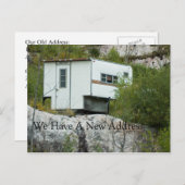 アドレスおもしろいカードの変更 – ロング失ったキャンパー 案内ポストカード (正面/裏面)