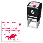 アドレスと馬 セルフインキングスタンプ (インサイチュ)