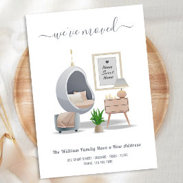 アドレスのきれいな水の色の変更を移動 案内状