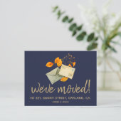 アドレスのヒップスターの水色の変更 案内ポストカード (スタンド正面)