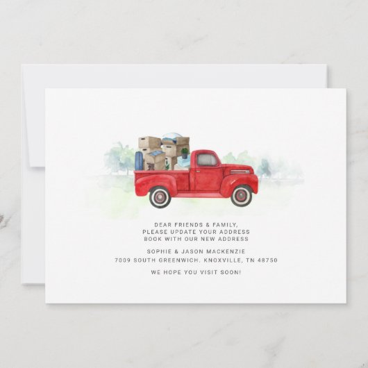 アドレスのヴィンテージレッドトラックの変更を移動 (裏面)