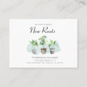 アドレスの変更に関する新しいルーツの発表 名刺 (正面)