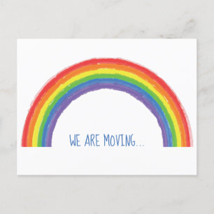 アドレスの変更の虹を移動 ポストカード