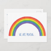 アドレスの変更の虹を移動 ポストカード (正面/裏面)
